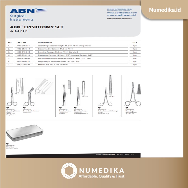 Episiotomy Set ABN